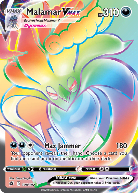 Malamar VMAX (Holofoil) (198) — Rebel Clash