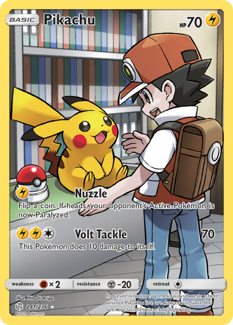 Pikachu (Holofoil) (241) — Cosmic Eclipse