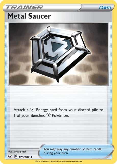 Metal Saucer (Reverse Holofoil) (170) — Sword & Shield