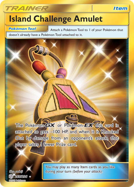 Island Challenge Amulet (Holofoil) (265) — Cosmic Eclipse