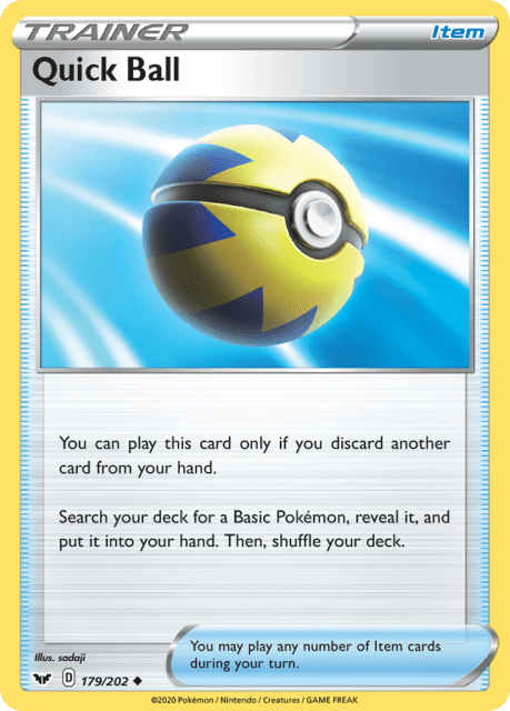 Quick Ball (Play Pokemon Stamp) (179) — Sword & Shield