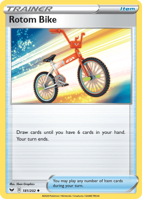 Rotom Bike (Reverse Holofoil) (181) — Sword & Shield