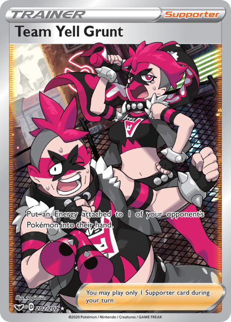 Team Yell Grunt (Holofoil) (202) — Sword & Shield
