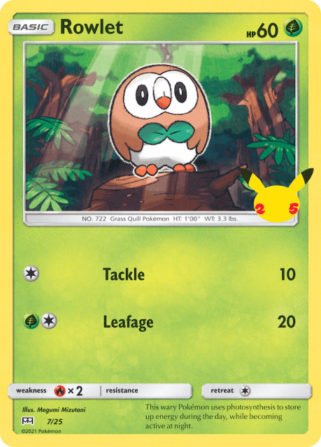 Rowlet (7) — McDonald's Collection 2021