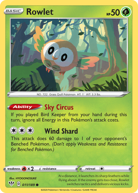 Rowlet (11) — Darkness Ablaze