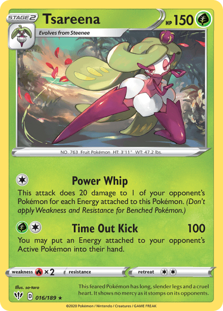 Tsareena (Reverse Holofoil) (16) — Darkness Ablaze