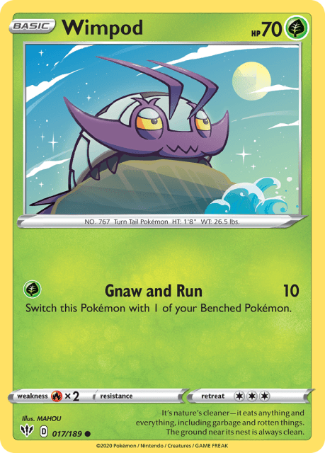 Wimpod (Reverse Holofoil) (17) — Darkness Ablaze