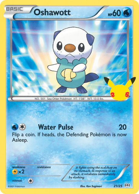 Oshawott (Holofoil) (21) — McDonald's Collection 2021