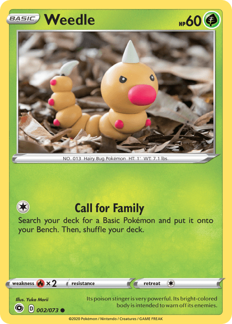 Weedle (Reverse Holofoil) (2) — Champion's Path