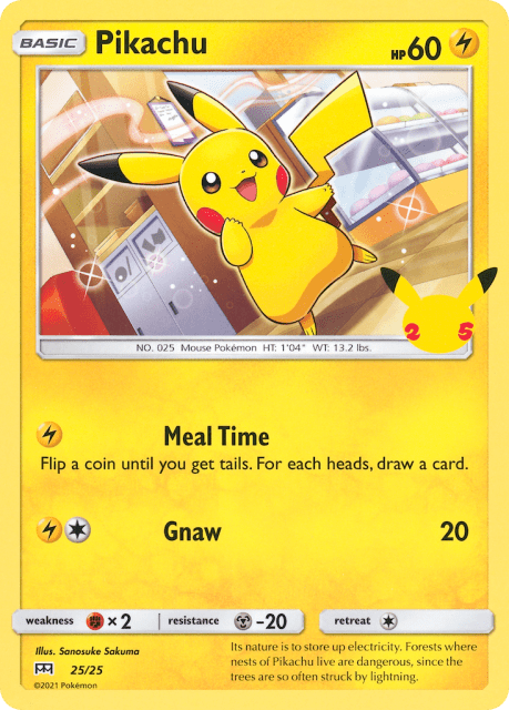 Pikachu (25) — McDonald's Collection 2021