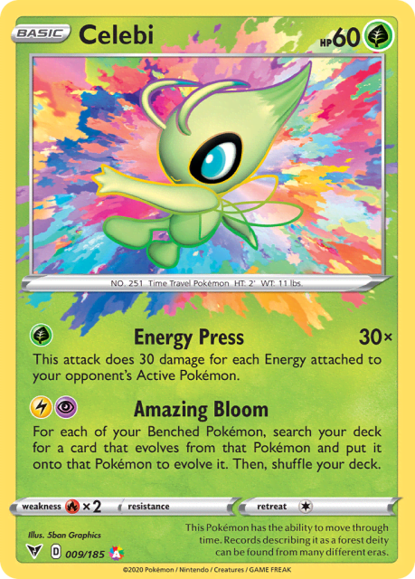 Celebi (Holofoil) (9) — Vivid Voltage