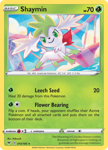 Shaymin (Cosmos Holofoil) (15) — Vivid Voltage