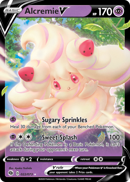 Alcremie V (Holofoil) (22) — Champion's Path