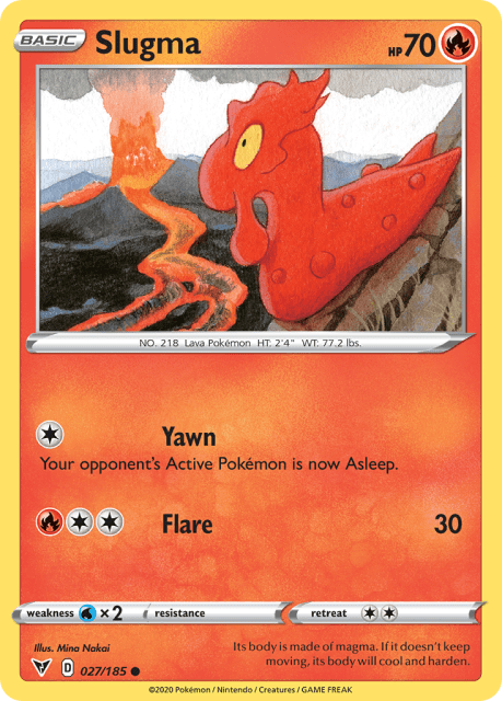 Slugma (Reverse Holofoil) (27) — Vivid Voltage