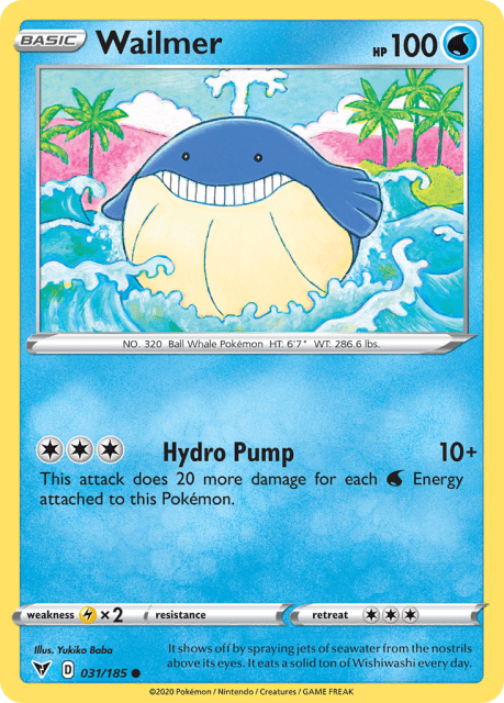 Wailmer (Reverse Holofoil) (31) — Vivid Voltage