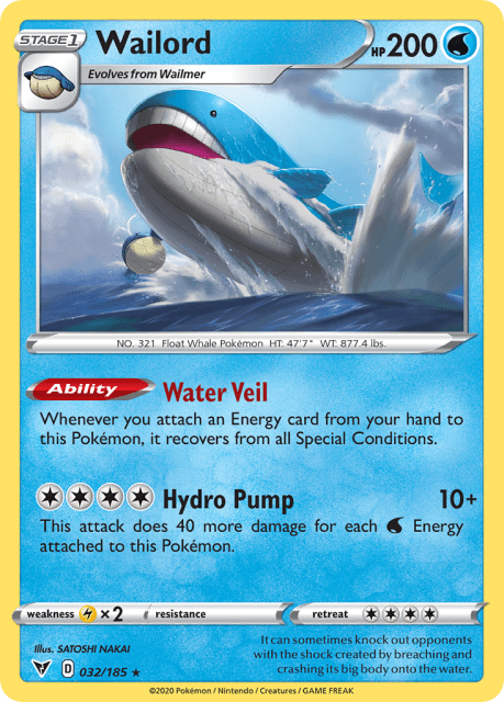 Wailord (Holofoil) (32) — Vivid Voltage