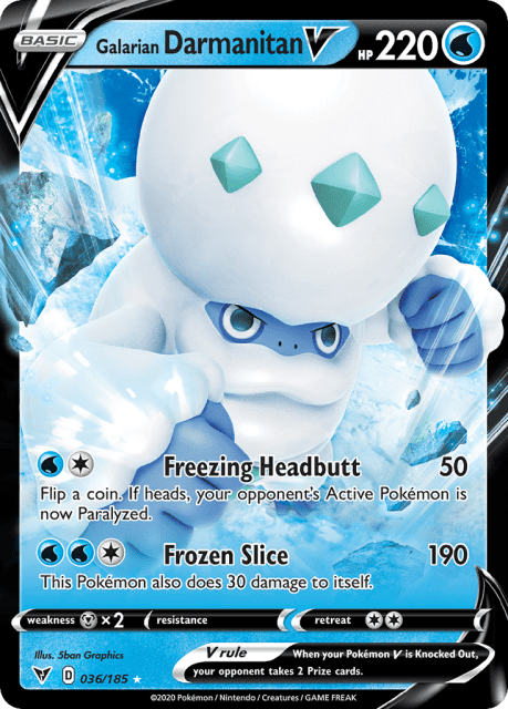 Galarian Darmanitan V (Holofoil) (36) — Vivid Voltage