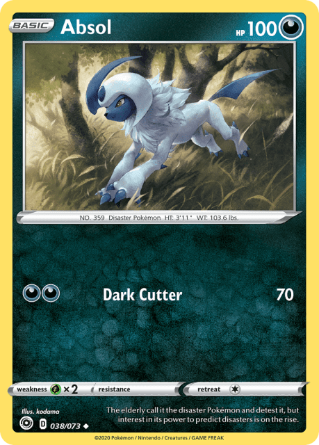 Absol (Reverse Holofoil) (38) — Champion's Path