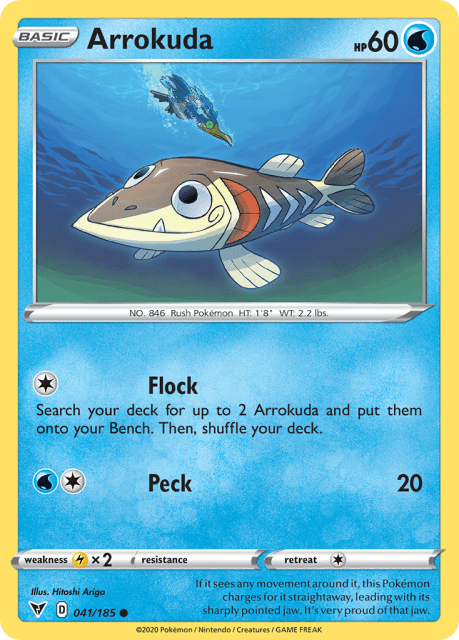 Arrokuda (Reverse Holofoil) (41) — Vivid Voltage