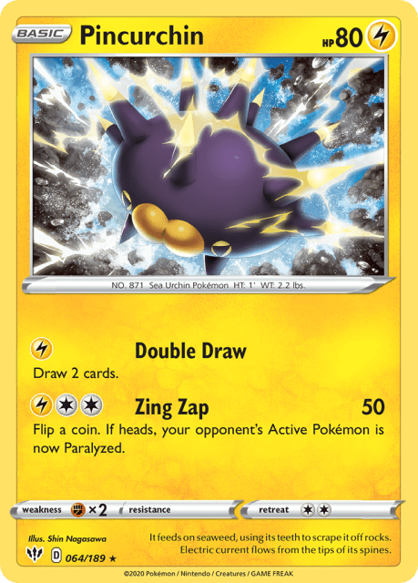 Pincurchin (Reverse Holofoil) (64) — Darkness Ablaze
