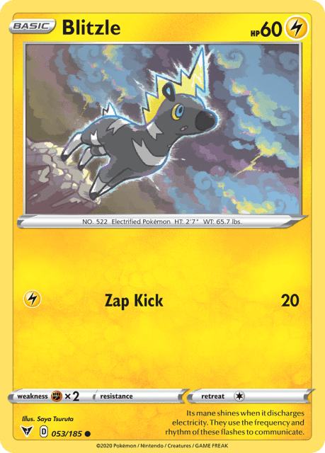 Blitzle (Reverse Holofoil) (53) — Vivid Voltage