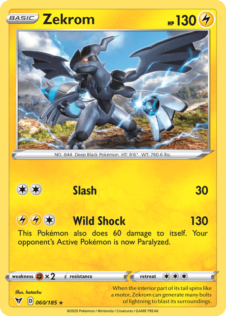 Zekrom (Cosmos Holofoil) (60) — Vivid Voltage