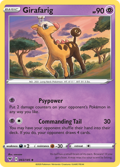 Girafarig (65) — Vivid Voltage