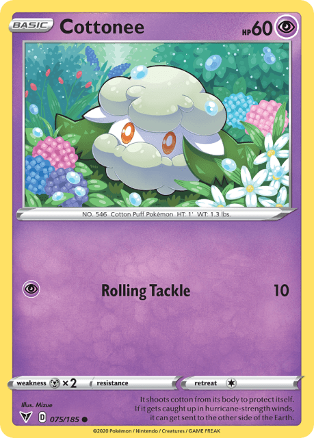 Cottonee (Reverse Holofoil) (75) — Vivid Voltage