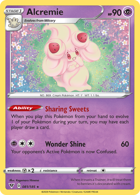 Alcremie (Reverse Holofoil) (81) — Vivid Voltage