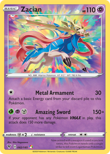 Zacian (Holofoil) (82) — Vivid Voltage