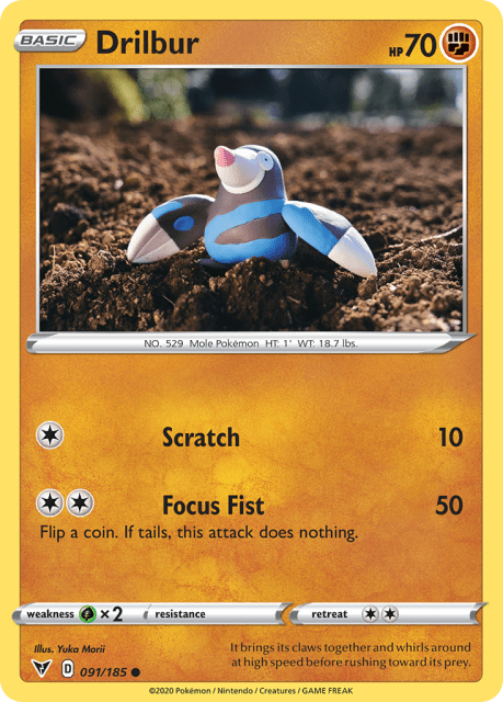 Drilbur (Reverse Holofoil) (91) — Vivid Voltage