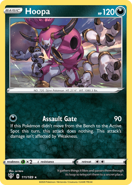 Hoopa (Holofoil) (111) — Darkness Ablaze