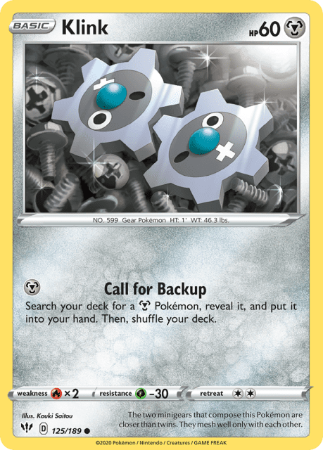 Klink (Reverse Holofoil) (125) — Darkness Ablaze