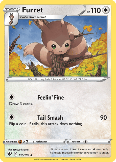 Furret (136) — Darkness Ablaze