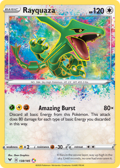 Rayquaza (Holofoil) (138) — Vivid Voltage