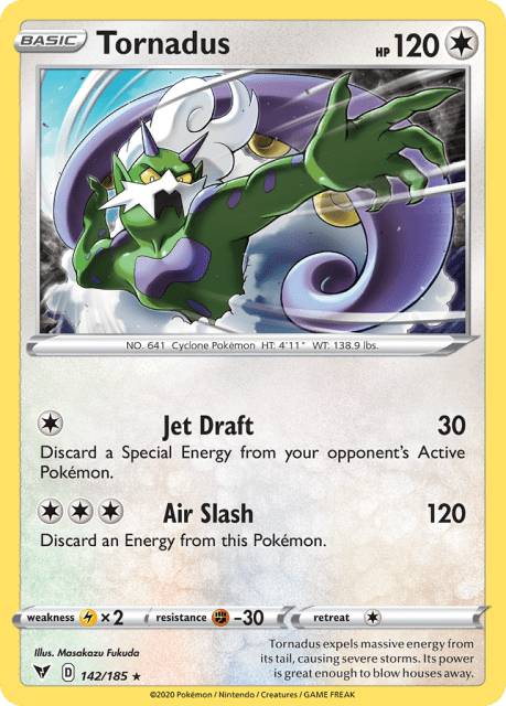 Tornadus (Reverse Holofoil) (142) — Vivid Voltage