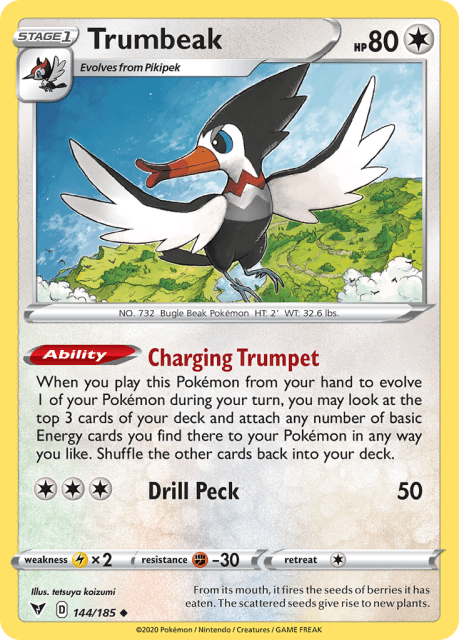Trumbeak (Reverse Holofoil) (144) — Vivid Voltage