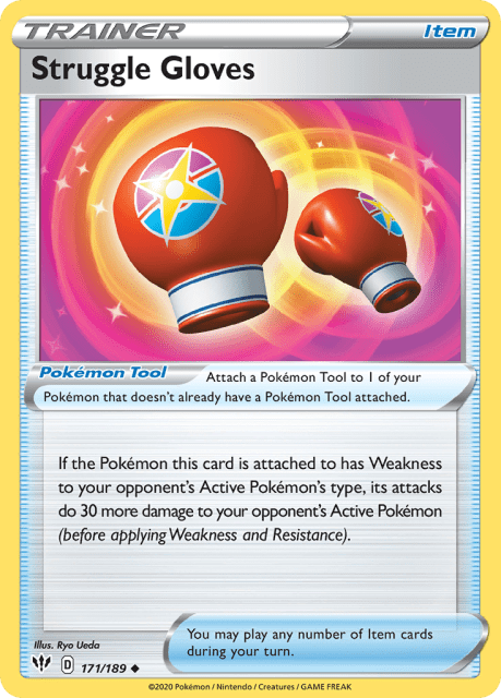 Struggle Gloves (Reverse Holofoil) (171) — Darkness Ablaze