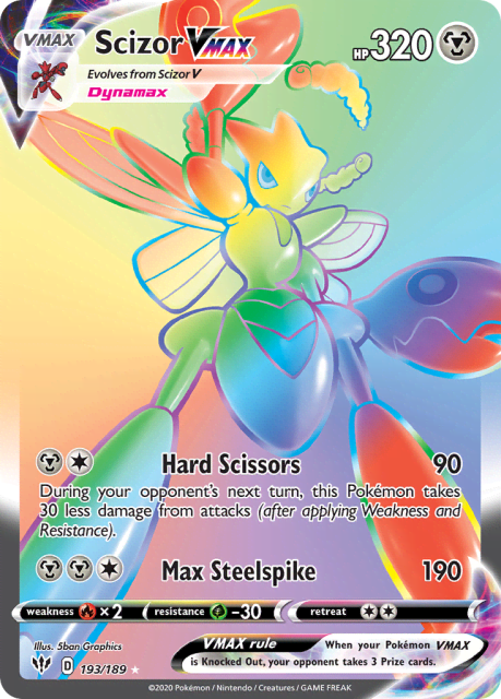 Scizor VMAX (Holofoil) (193) — Darkness Ablaze