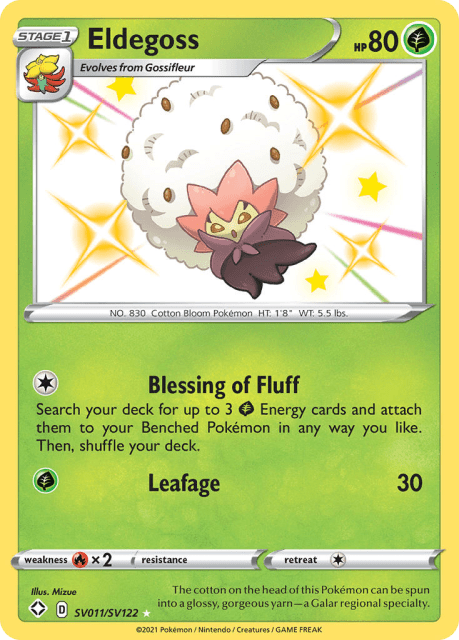 Eldegoss (Holofoil) (SV011) — Shining Fates Shiny Vault