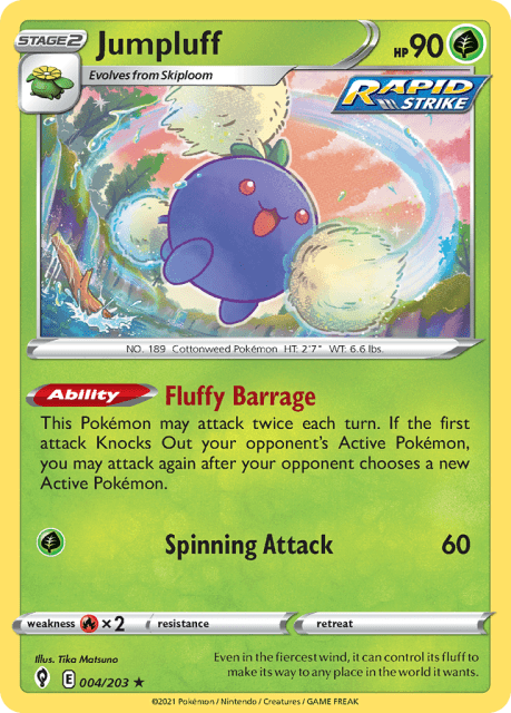 Jumpluff (Reverse Holofoil) (4) — Evolving Skies