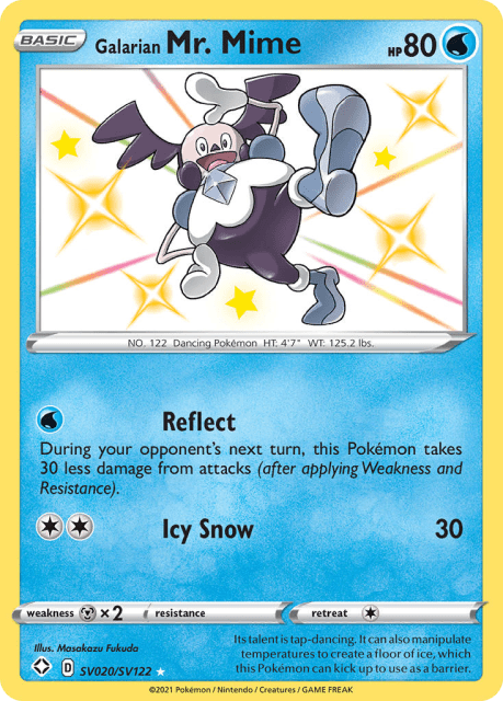 Galarian Mr. Mime (Holofoil) (SV020) — Shining Fates Shiny Vault