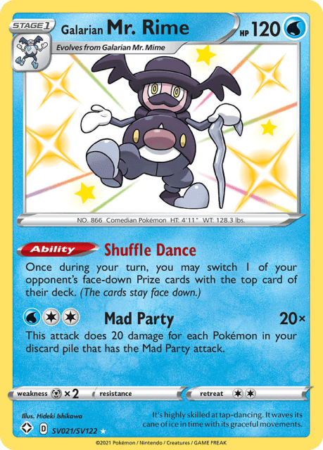 Galarian Mr. Rime (Holofoil) (SV021) — Shining Fates Shiny Vault
