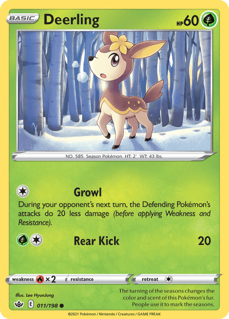 Deerling (Reverse Holofoil) (11) — Chilling Reign
