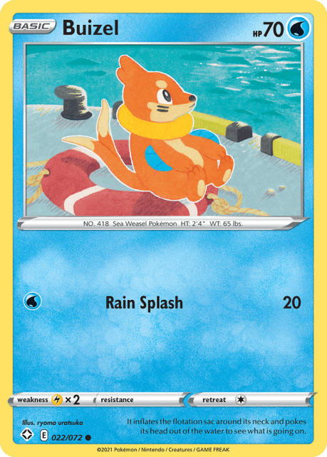 Buizel (Reverse Holofoil) (22) — Shining Fates