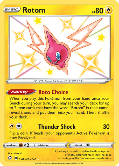 Rotom (Holofoil) (SV038) — Shining Fates Shiny Vault