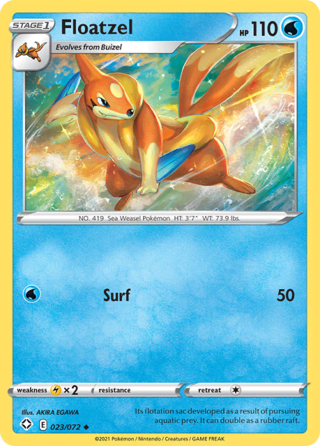 Floatzel (23) — Shining Fates