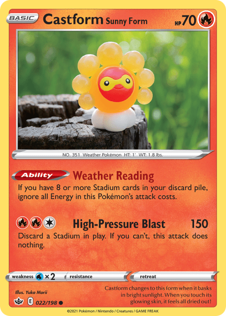 Castform Sunny Form (22) — Chilling Reign