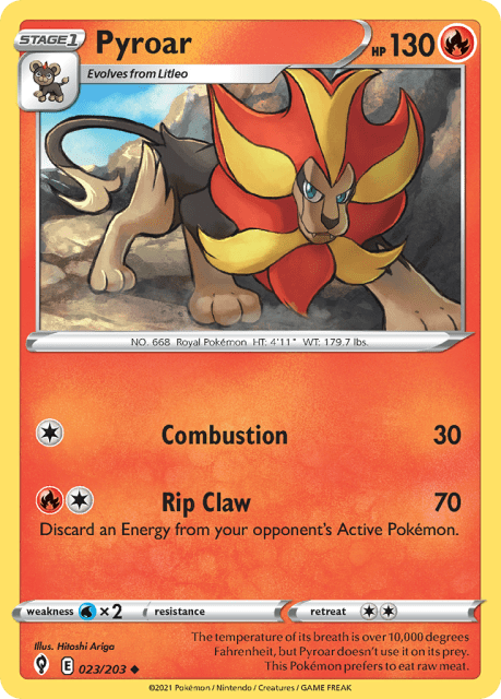 Pyroar (23) — Evolving Skies