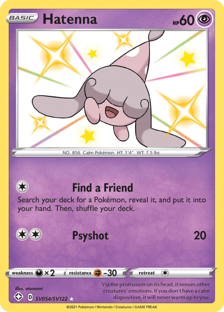 Hatenna (Holofoil) (SV054) — Shining Fates Shiny Vault